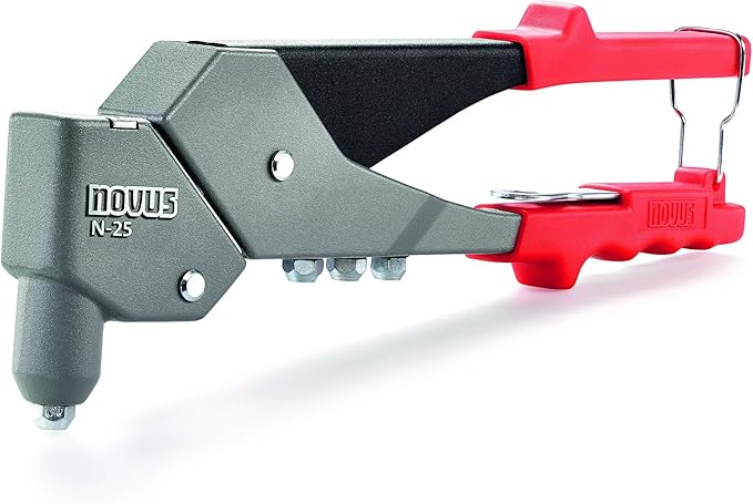 novus blind 铆接钳子 n-25 vario,铝制,360° 旋转头的铆接钳,单手